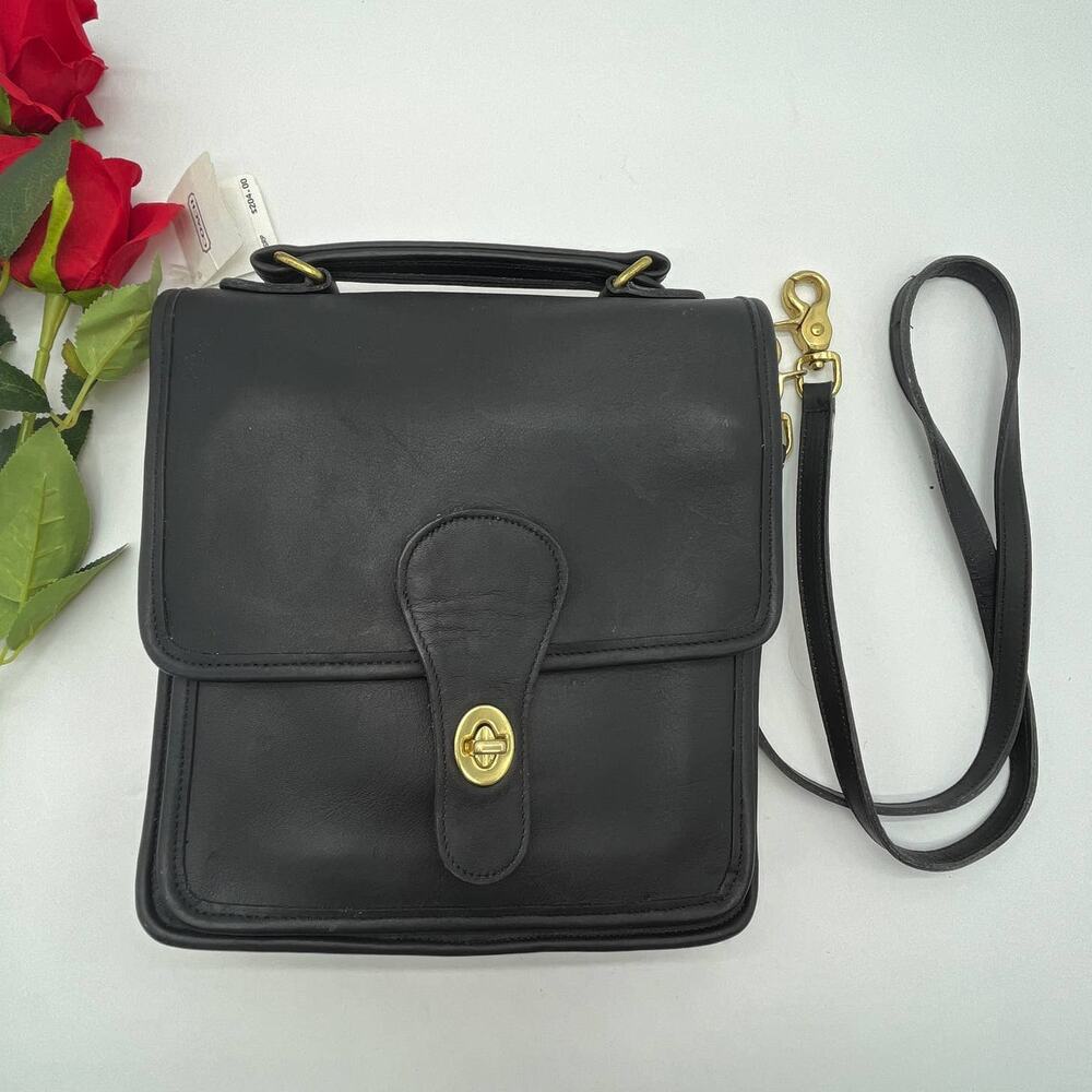 NEW Vintage Coach Station Bag 5130 Black USA 1995